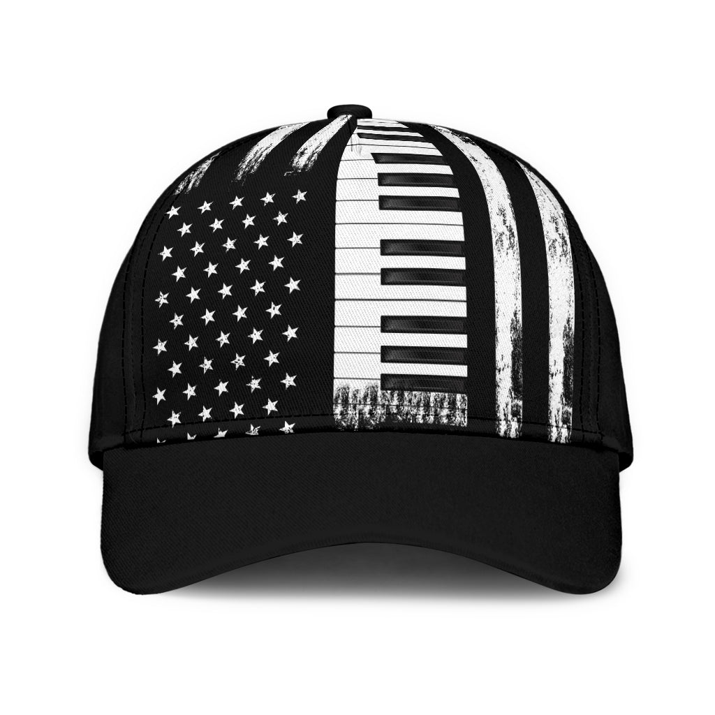Piano American Flag Classic Cap