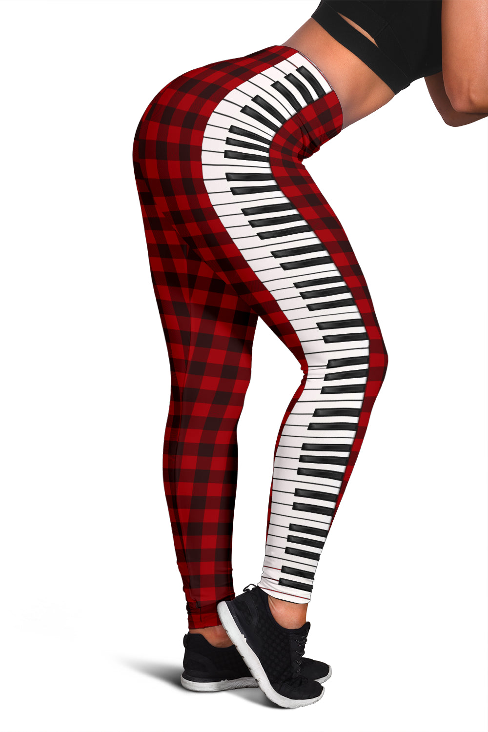 Piano Keys Red Women's Leggings