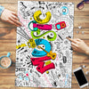 Multi Color Music Art Wood Jigsaw Puzzle - Vertical / 500 Piece Puzzle - { shop_name }} - Review