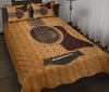 Wood Guitar Quilt Bed Set