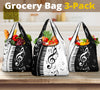 Piano And Music Notes Grocery Bag 3-Pack