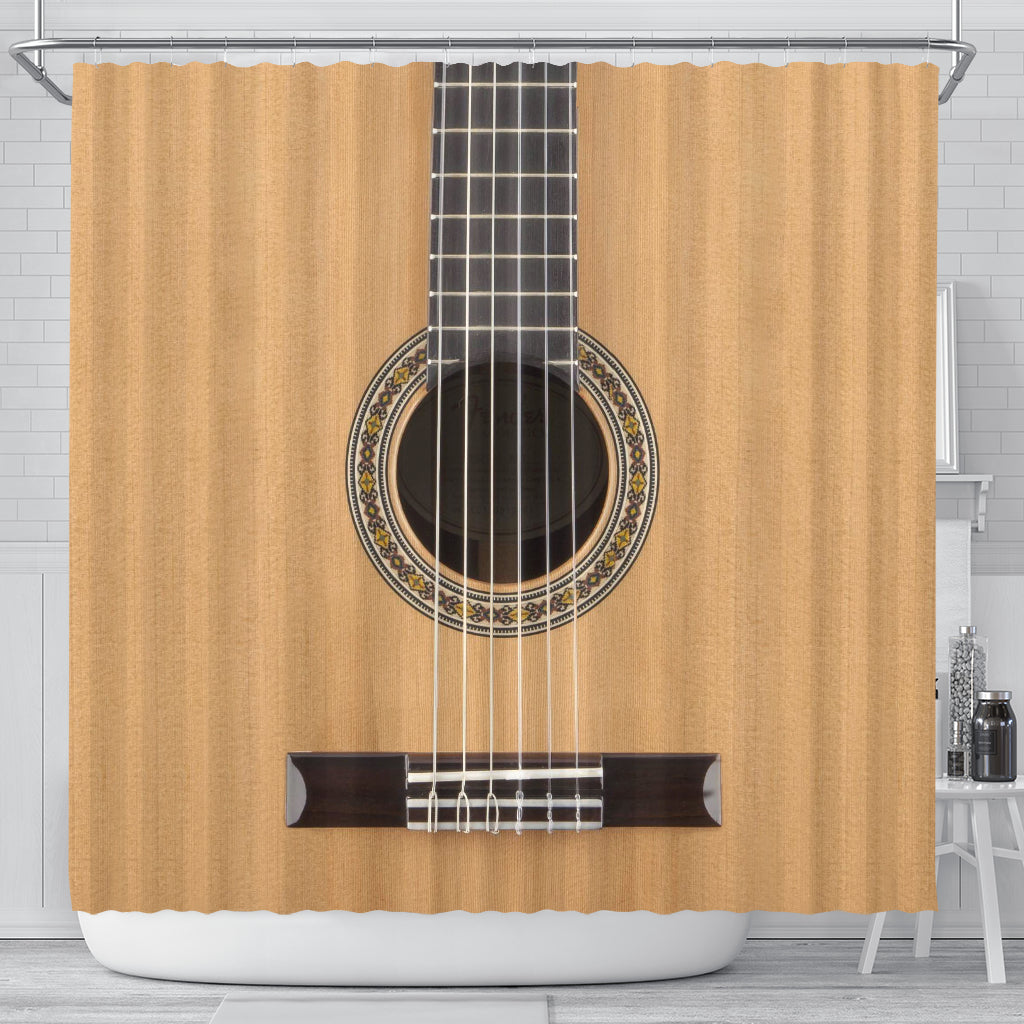 Classical Guitar Shower Curtain