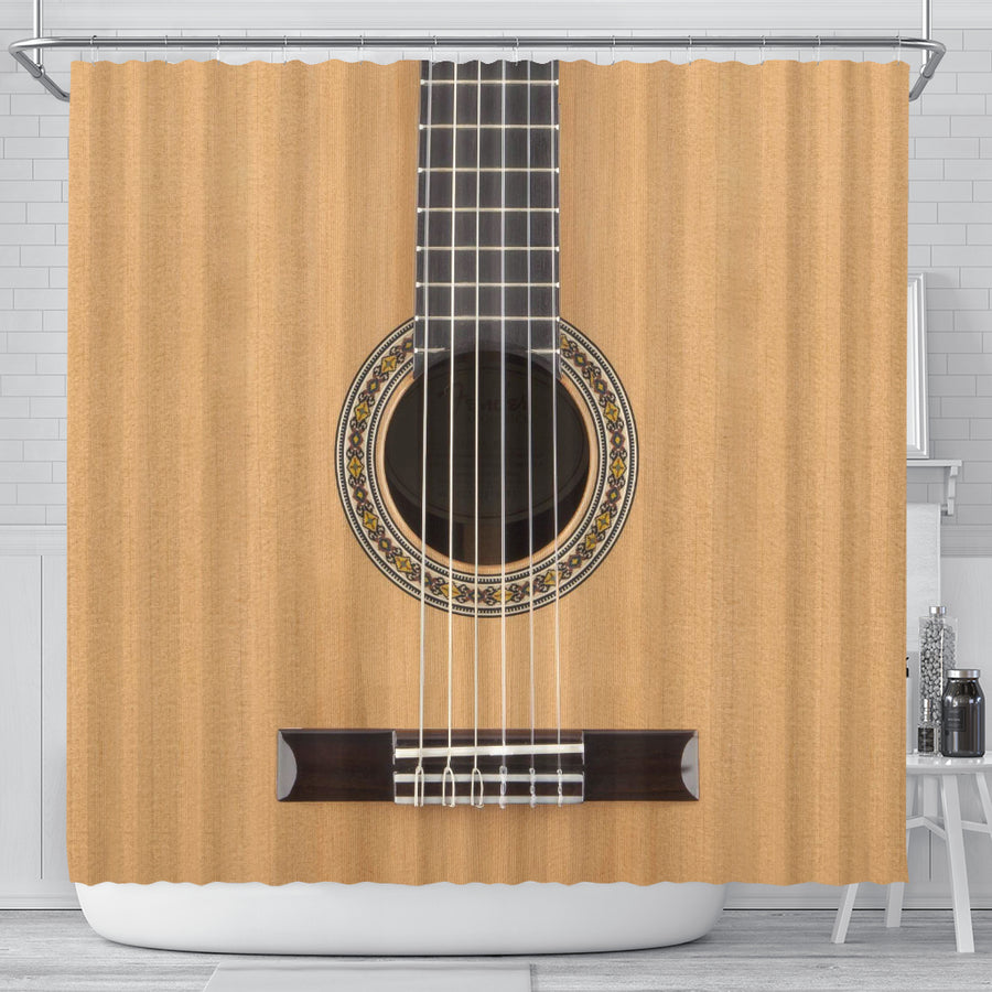 Classical Guitar Shower Curtain