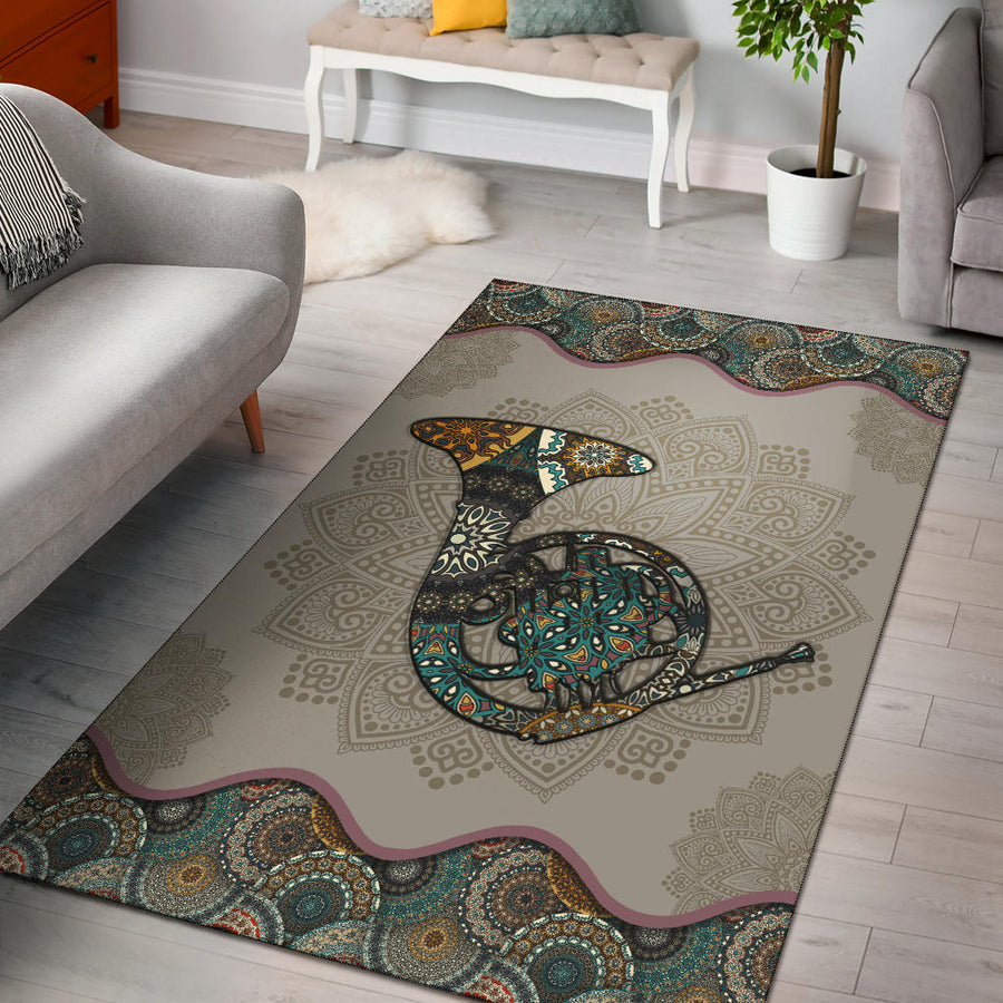 Horn Mandala Area Rug