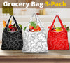 Music Notes Grocery Bag 3-Pack