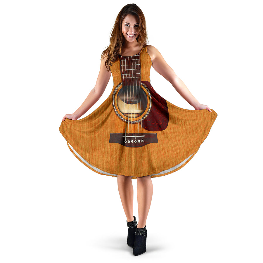 Wooden Guitar Women's Dress