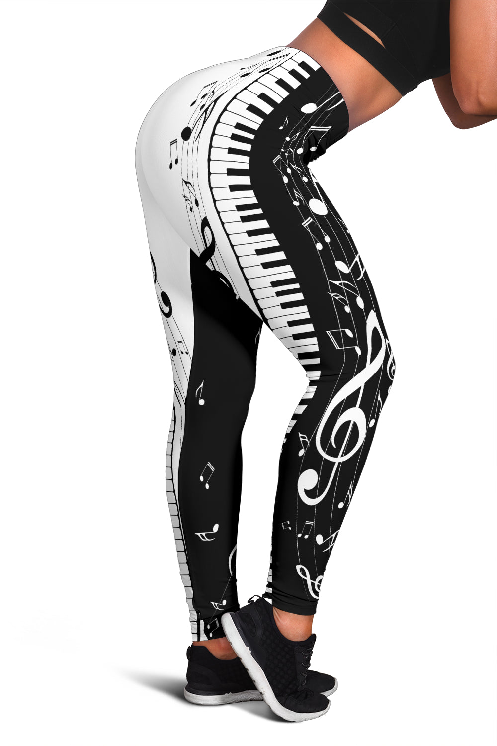 Piano Keys And Music Leggings