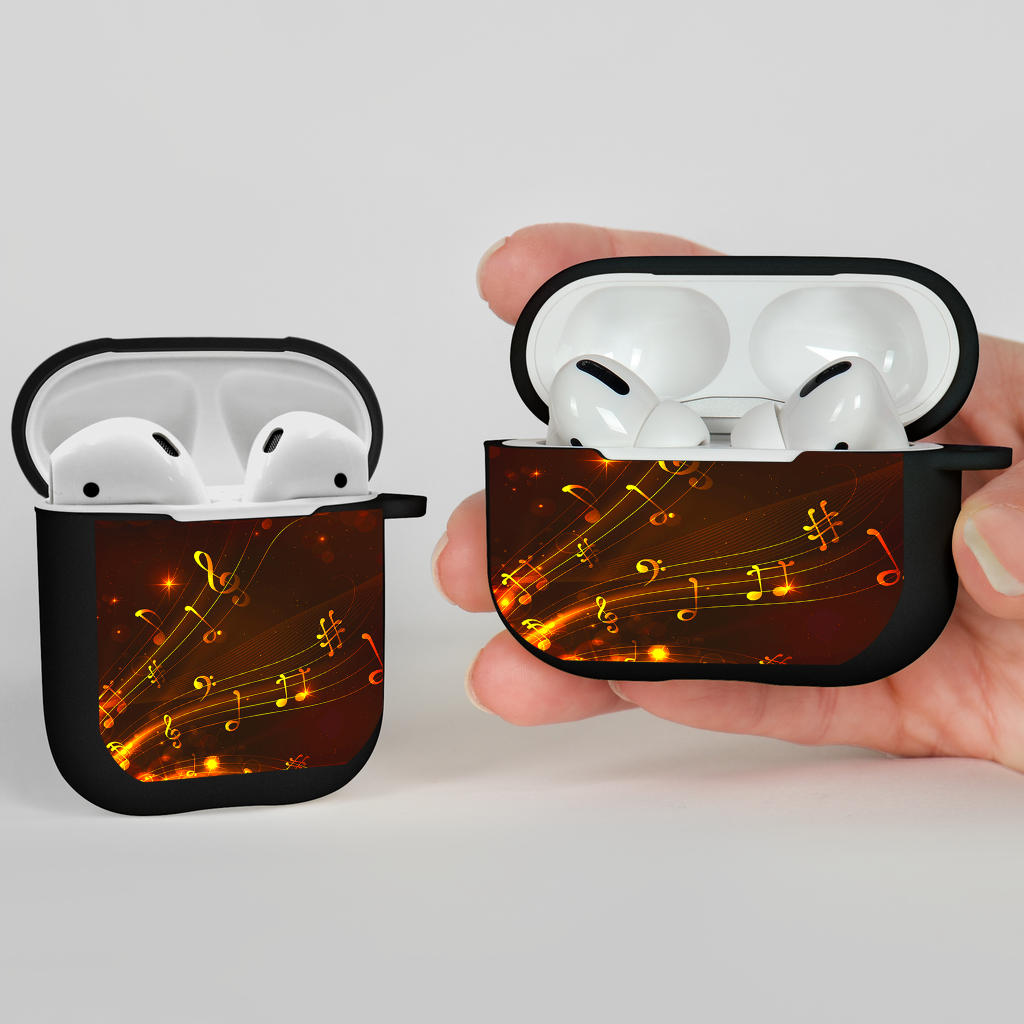 Music Notes Floating AirPods Case