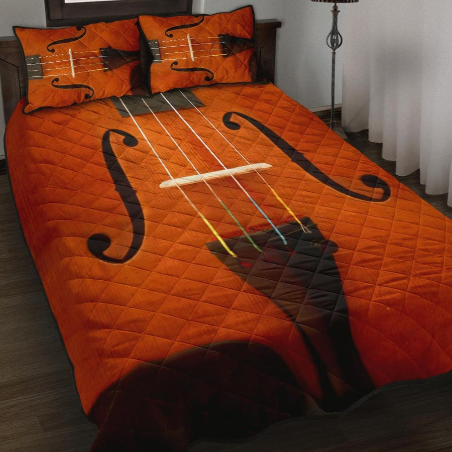 Violin Quilt Bed Set - Quilt Bed Set / Queen - { shop_name }} - Review
