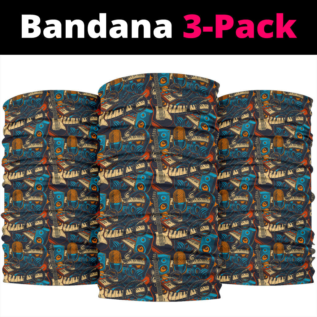 Musical Instruments Bandana 3-Pack