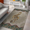 Music Note Treble Clef Area Rug