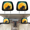 Piano Moon Headrest Covers