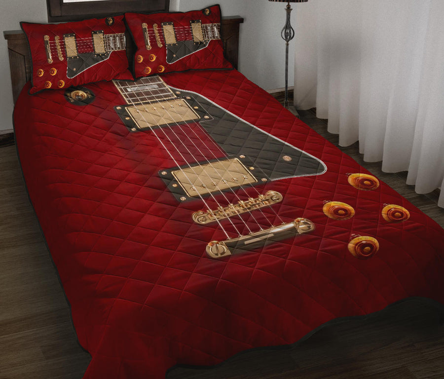 Anniversary Guitar Quilt Bed Set - Quilt Bed Set / Twin - { shop_name }} - Review