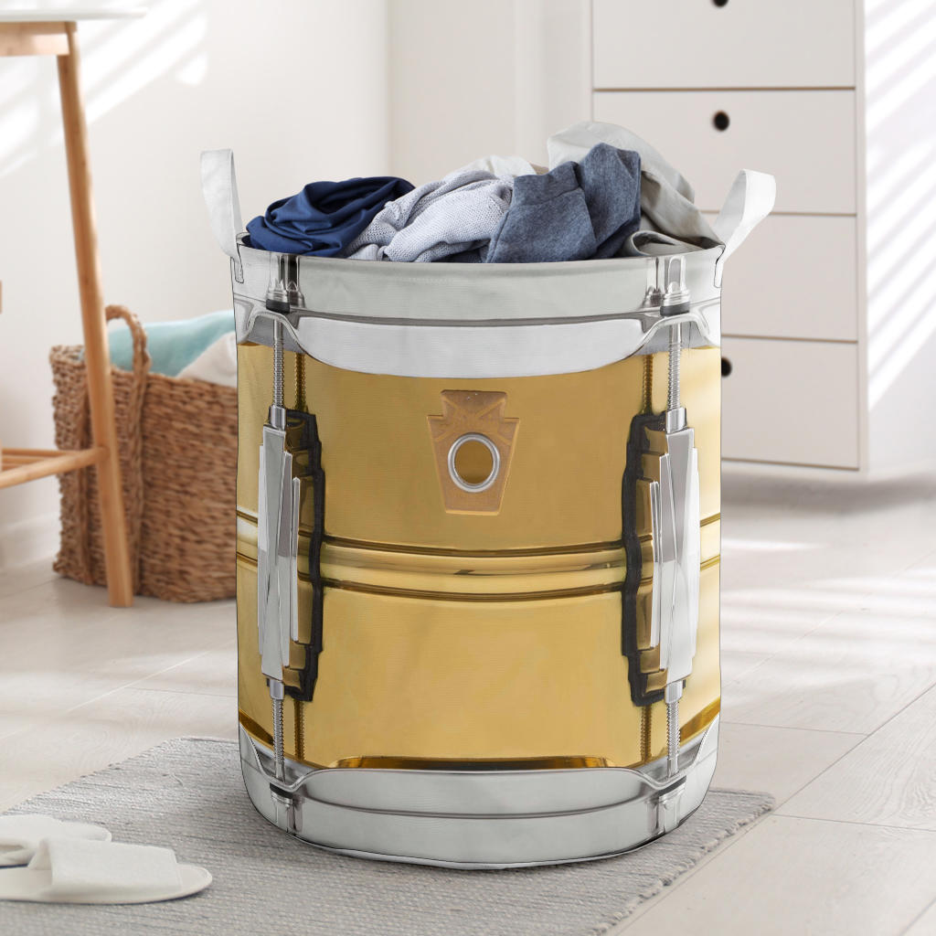 Awesome Metal Snare Drum Laundry Basket
