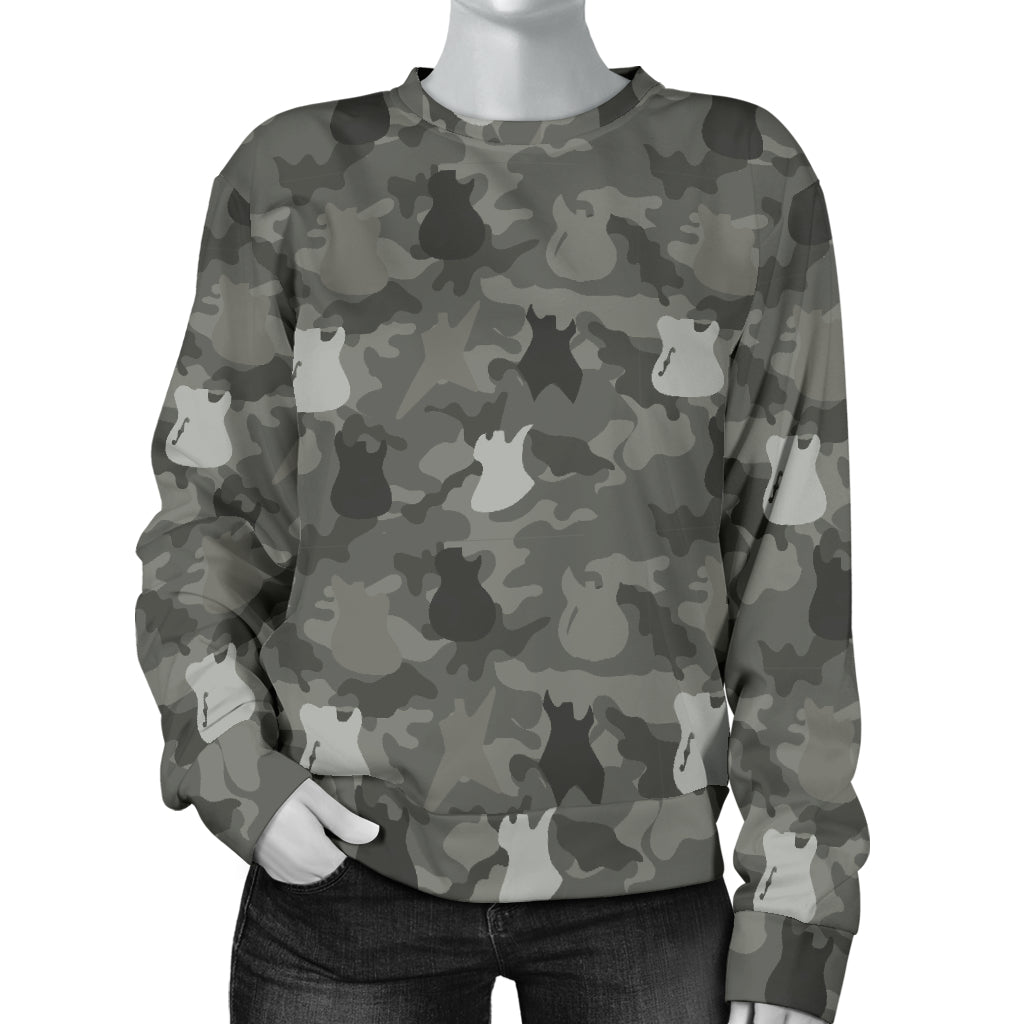 Guitars Camo Women's Sweater