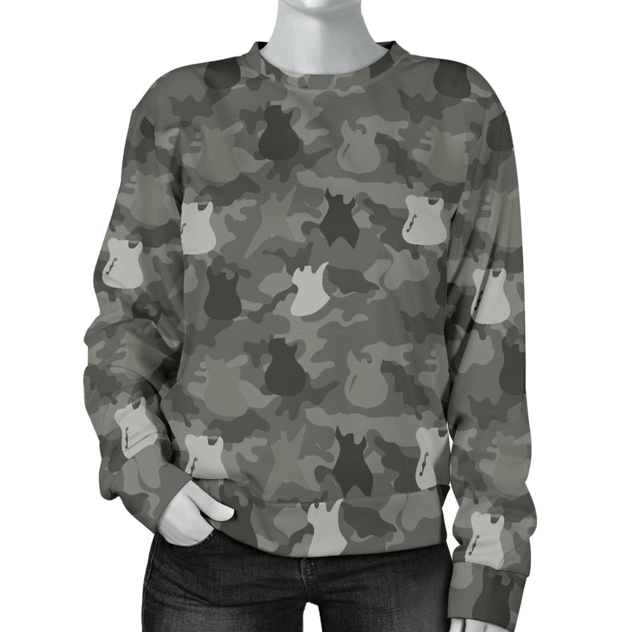 Guitars Camo Women's Sweater