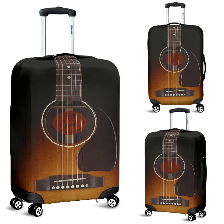 Black Guitar Luggage Cover