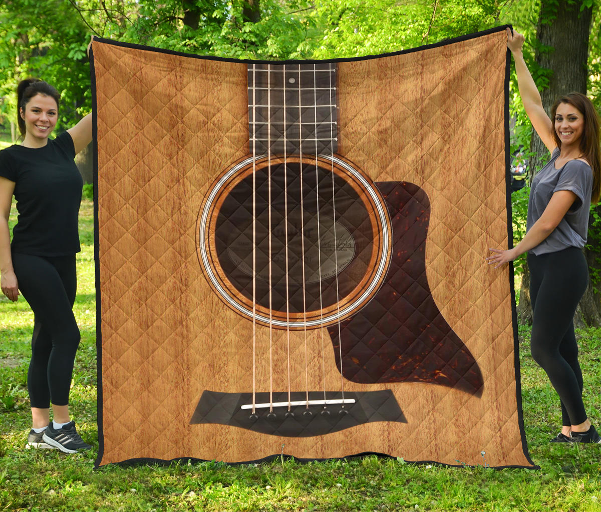 Wood Guitar Premium Quilt