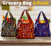 Colorful Music Notes Grocery Bag 3-Pack