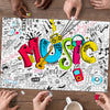Multi Color Music Art Wood Jigsaw Puzzle - Horizontal / 500 Piece Puzzle - { shop_name }} - Review