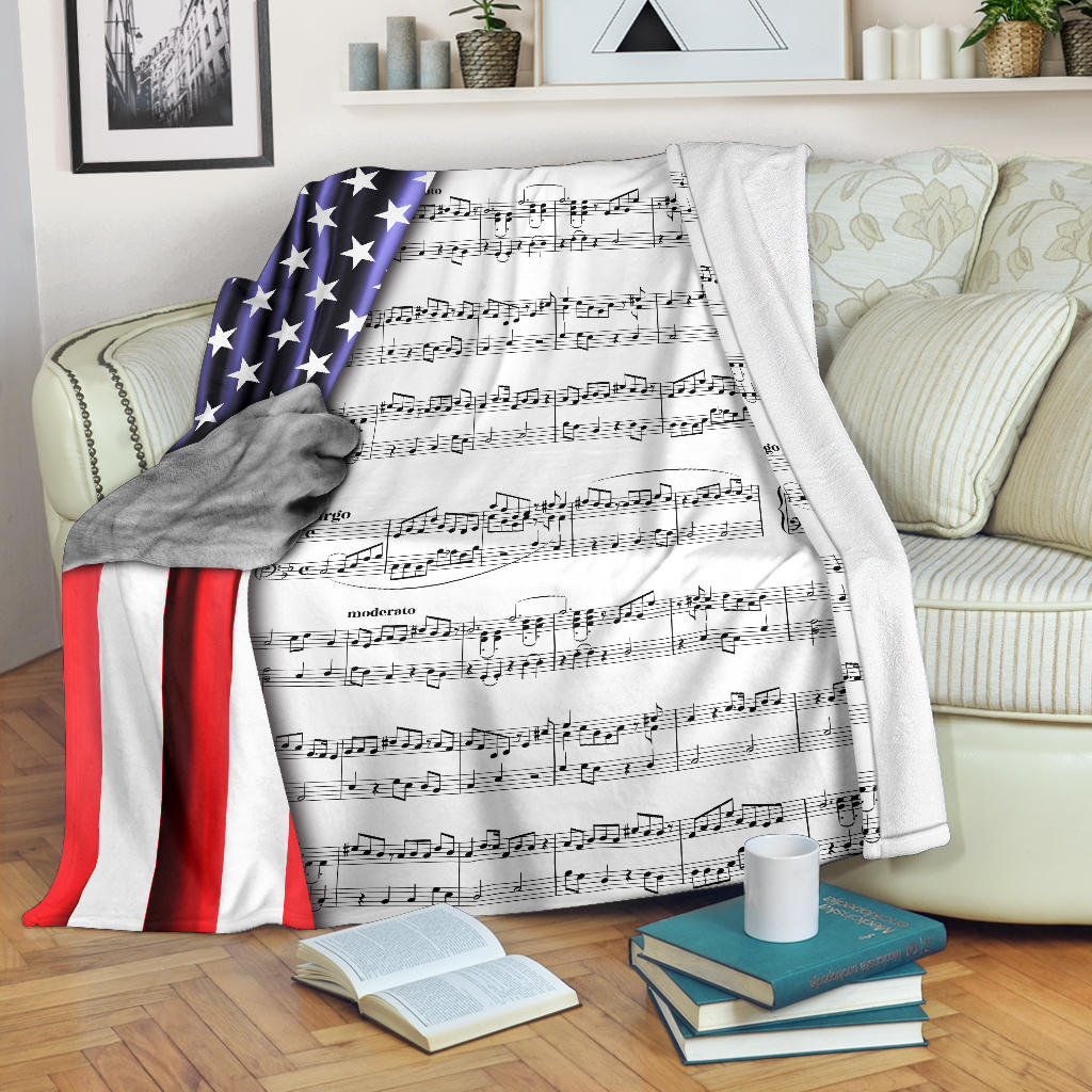 Sheet Music Notes Blanket