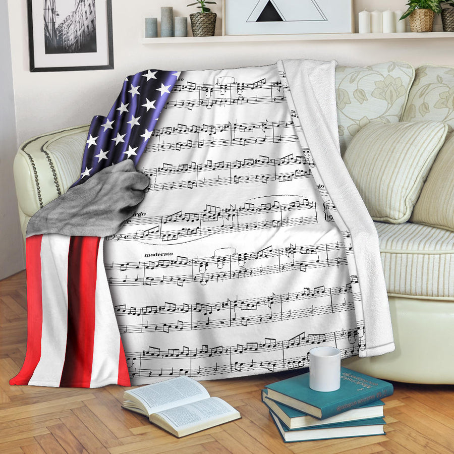 Sheet Music Notes Blanket