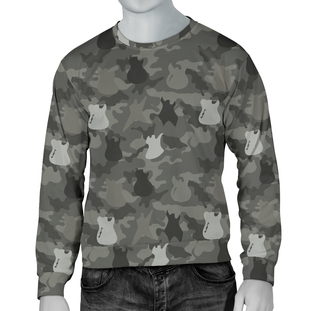 Guitars Camo Men's Sweater