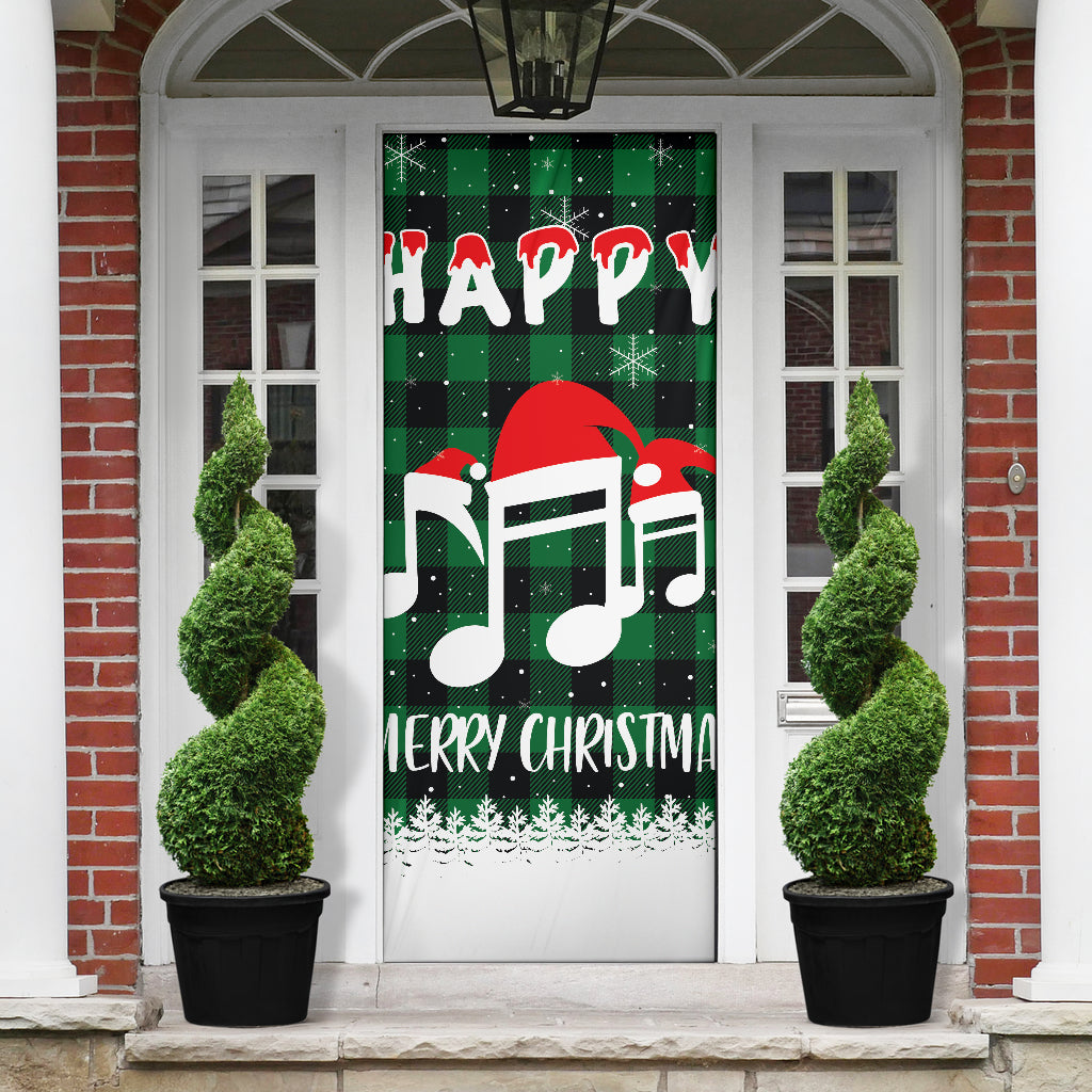Christmas Music Notes Door Sock