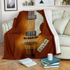 Violin Bass Sunburst Premium Blanket