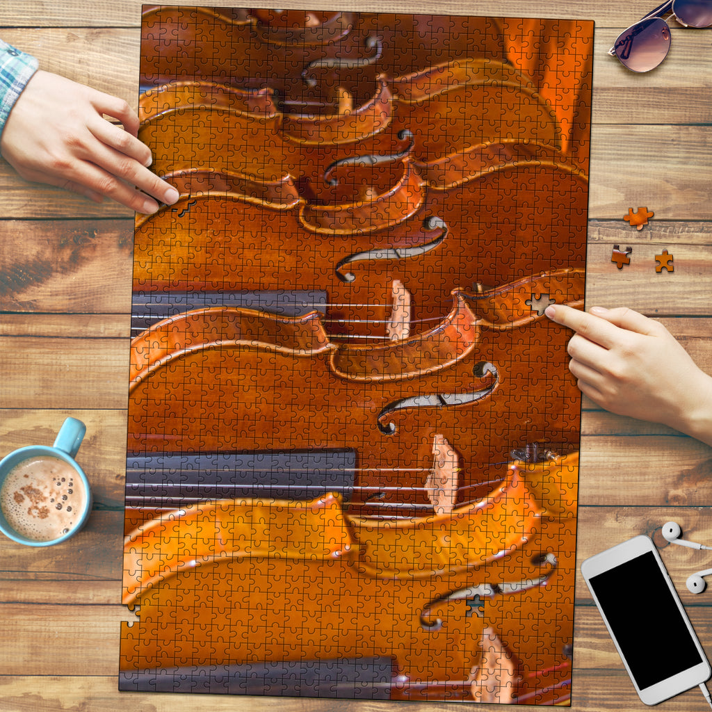Violin Wood Jigsaw Puzzle - Vertical / 500 Piece Puzzle - { shop_name }} - Review