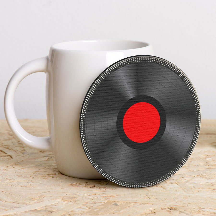 Vinyl Record Round Coasters