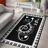 Piano Treble Clef Cat Rug