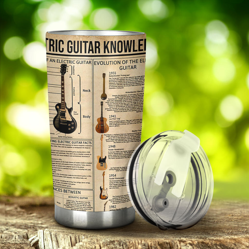 Electric Guitar Knowledge Tumbler