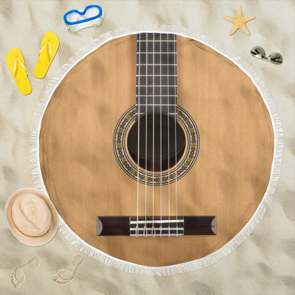 Classical Guitar Beach Blanket
