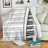 Sheet Music And Piano Blanket - Premium Blanket / Youth (56 x 43 inches / 140 x 110 cm) - { shop_name }} - Review