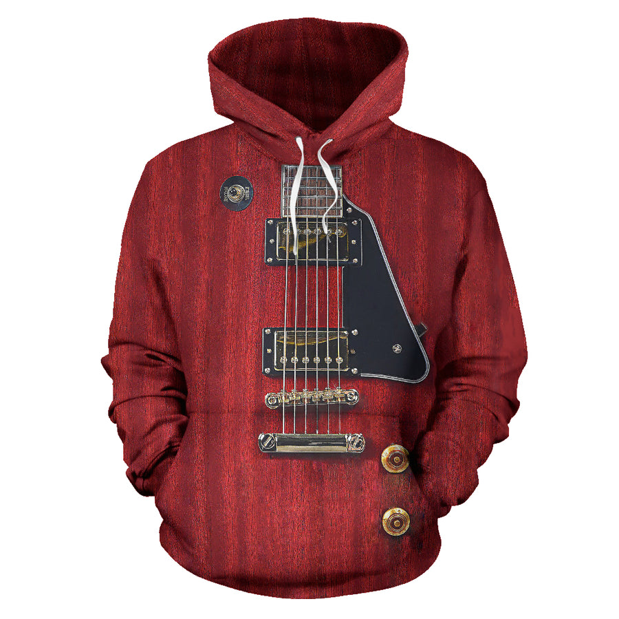 Red Guitar Hoodie