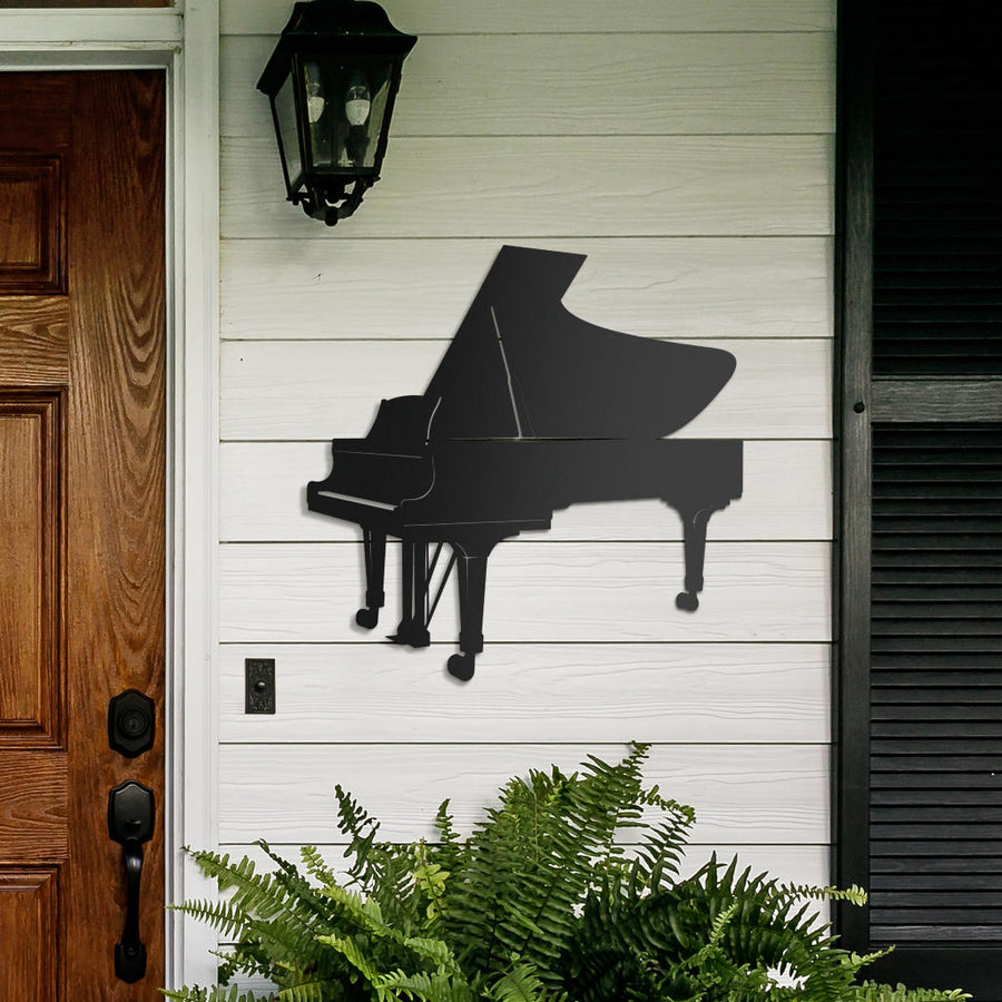Grand Piano Metal Sign