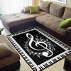 Treble Clef Musical Piano Rug