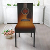 Black Guitar Dining Chair Slip Cover