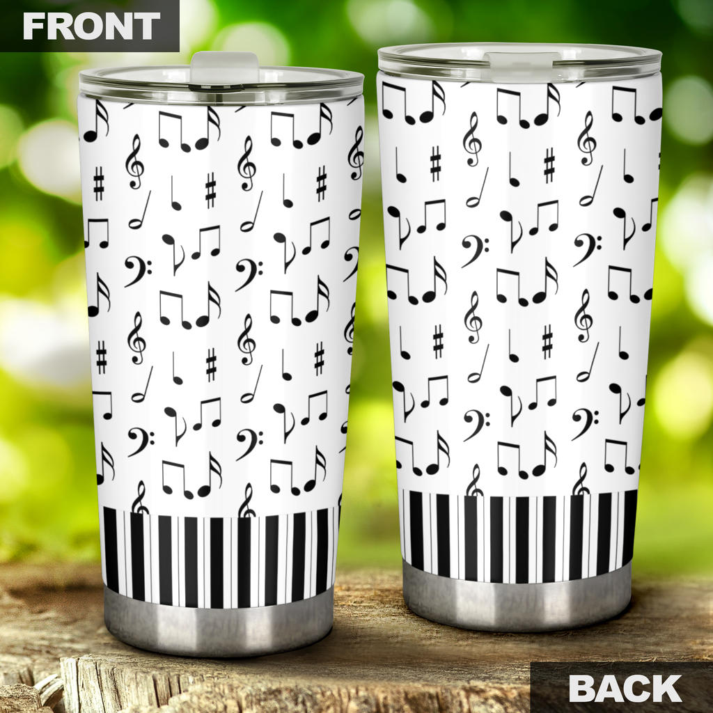 Musical Notes And Piano Art Tumbler