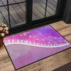 Piano Art Purple Door Mat