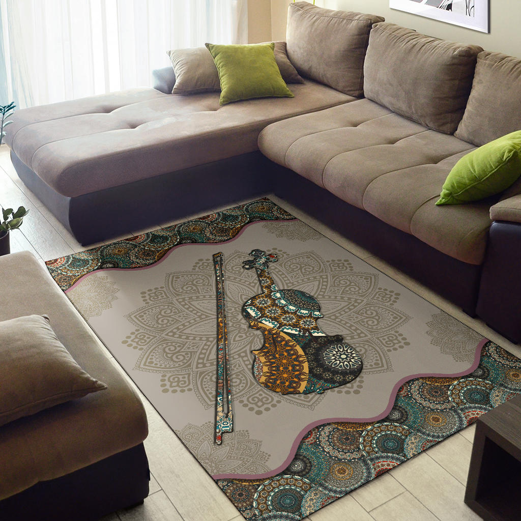 Violin Mandala Area Rug