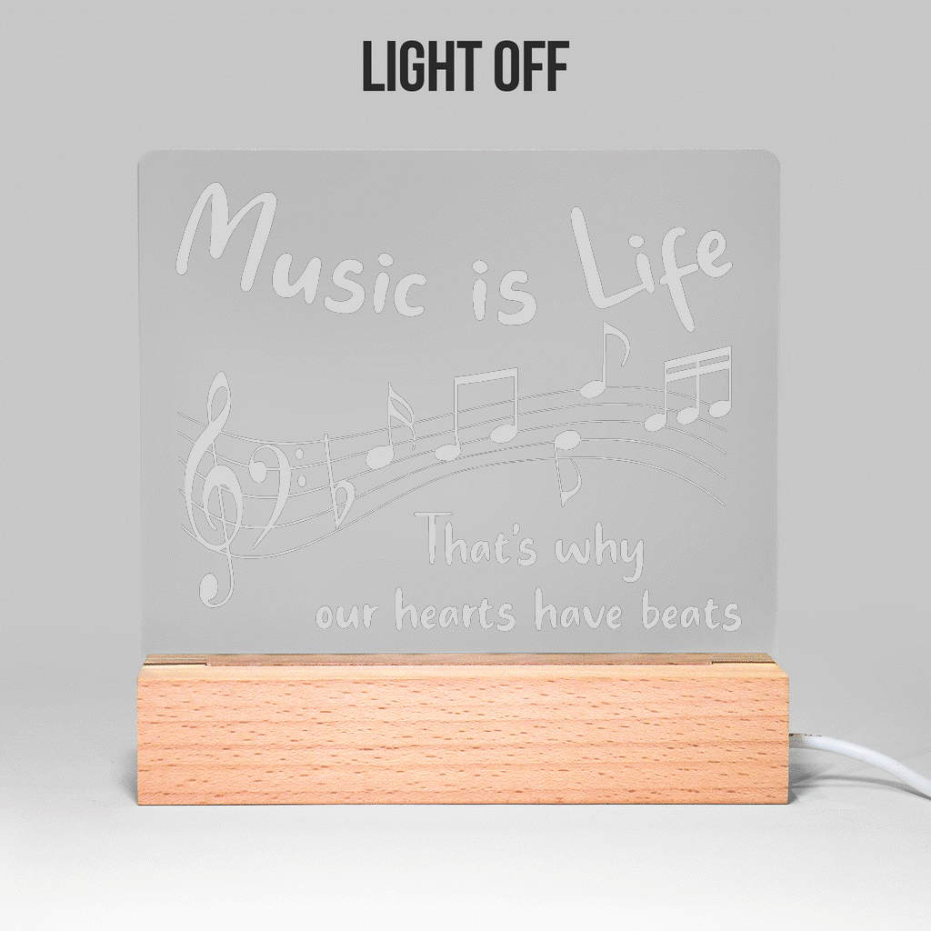 Music Beats Light Up Acrylic