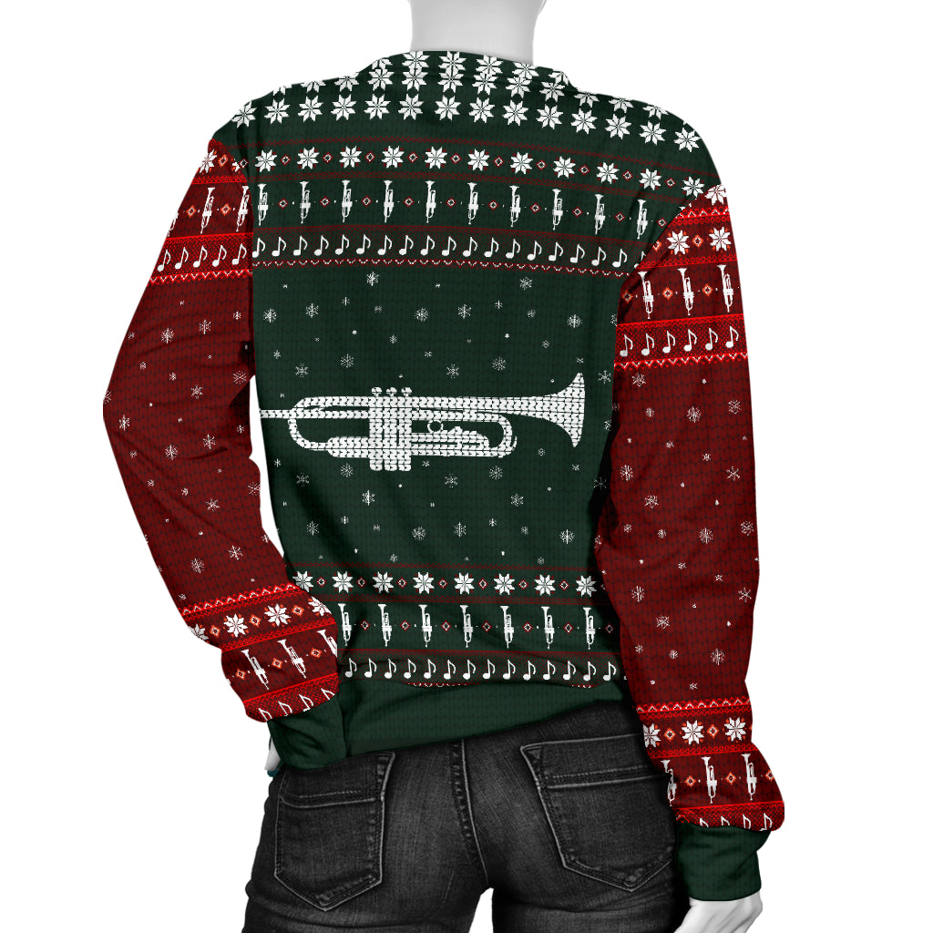 Trumpet Snowflake Women's Sweater