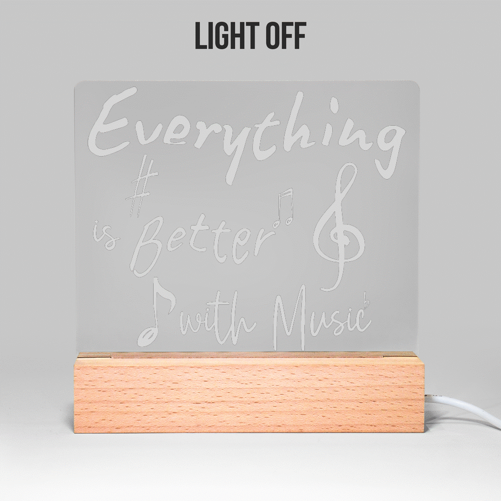 Everything Music Light Up Acrylic