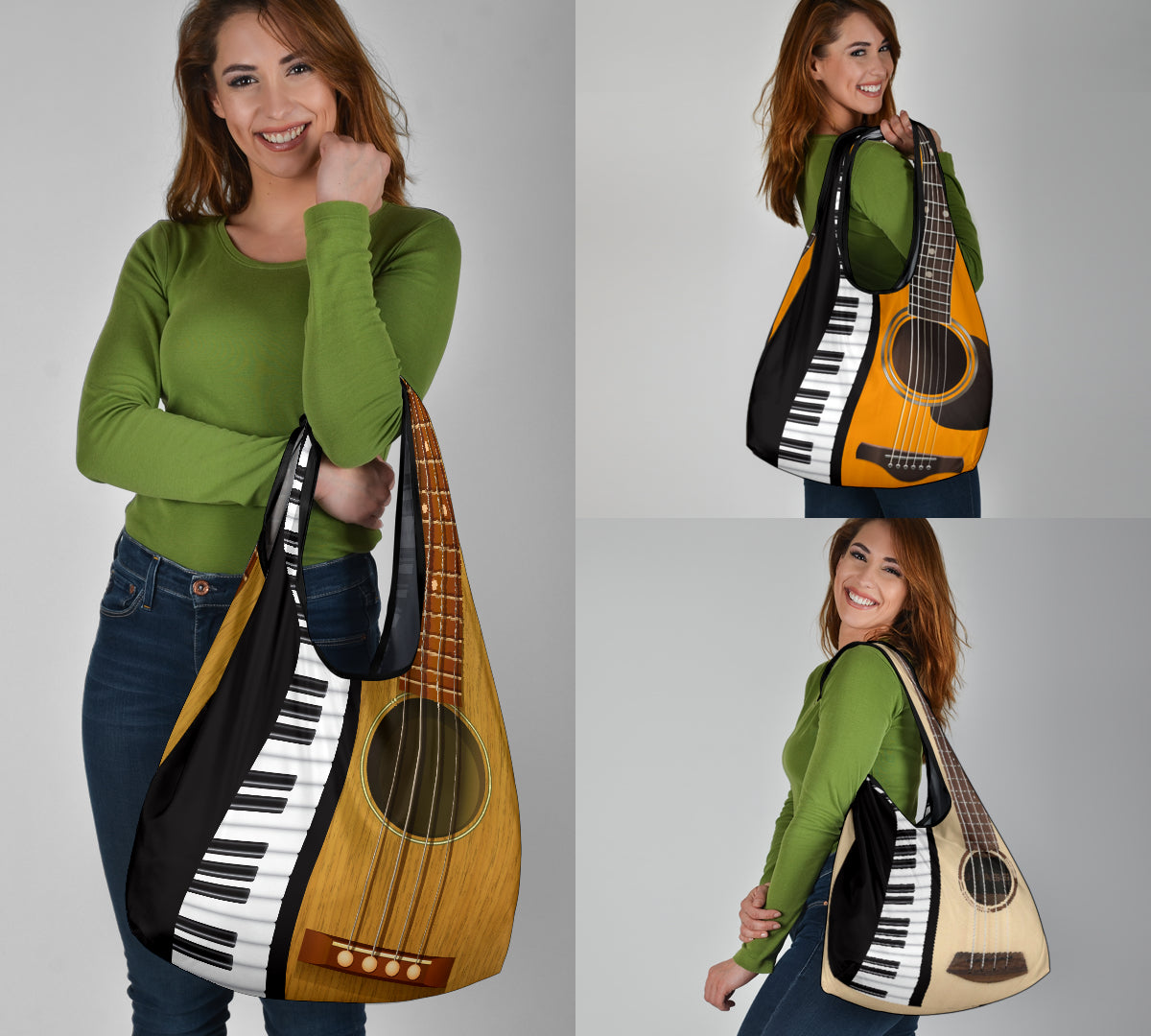 Superb Guitar Grocery Bag 3-Pack