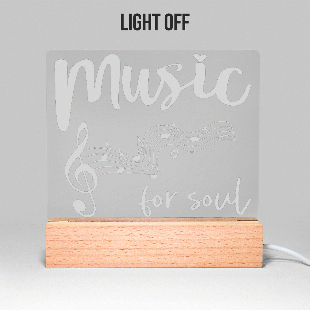 Music Soul Light Up Acrylic