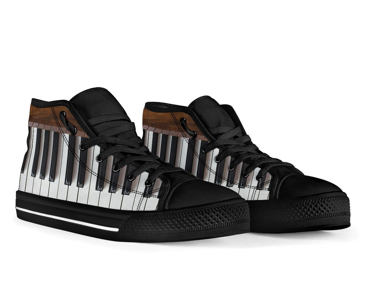 Piano Key High Top Shoes
