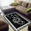 Piano Treble Clef Cat Rug