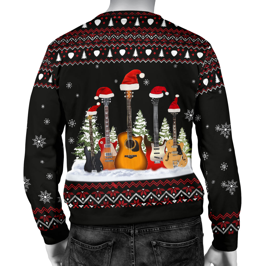 Guitars Christmas Men's Sweater